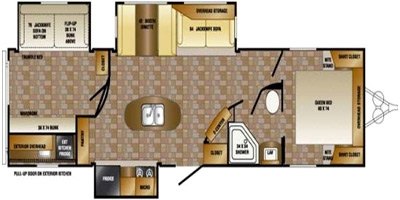 2014 CrossRoads LongHorn LHT33BH floorplan