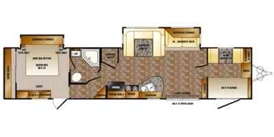 2014 CrossRoads LongHorn LHT39BH floorplan