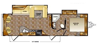 2014 CrossRoads LongHorn Rezerve LTZ29RL floorplan