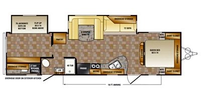 2014 CrossRoads LongHorn Rezerve LTZT31SB floorplan