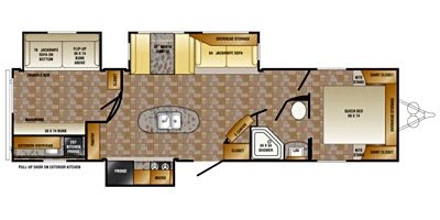 2014 CrossRoads LongHorn Rezerve LTZ33BH floorplan