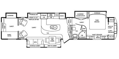 2015 DRV Mobile Suites 43 Lexington floorplan