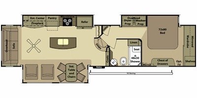 2015 Open Range Residential R417RSS floorplan