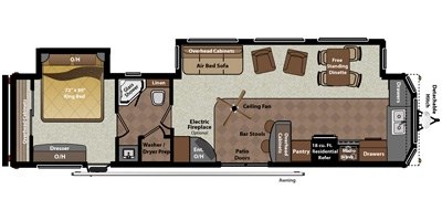 2015 Keystone Residence 403FK floorplan