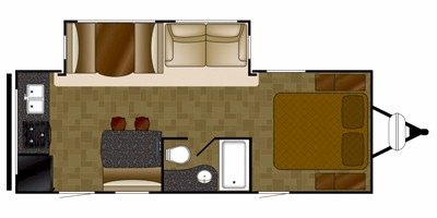 2015 Heartland Wilderness WD 2550RK floorplan