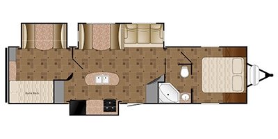 2015 Heartland Prowler 33P BHS floorplan