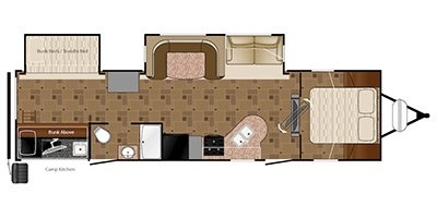 2015 Heartland Prowler 32P BHS floorplan