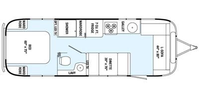 2015 Airstream International Serenity 28 floorplan