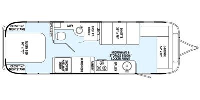 2015 Airstream International Serenity 30 floorplan