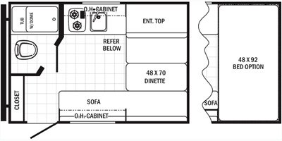 2015 Palomino Canyon Cat 12RBC floorplan