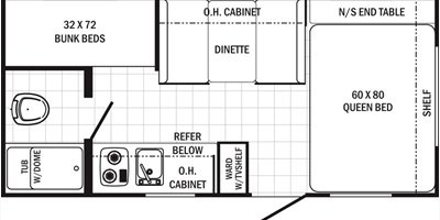 2015 Palomino Canyon Cat 17QBC floorplan