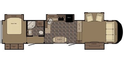 2015 Redwood Cypress CY38CFL floorplan