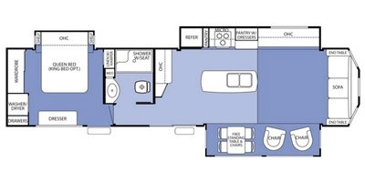 2015 Forest River Cedar Creek Cottage Hathaway Edition 40CCK floorplan