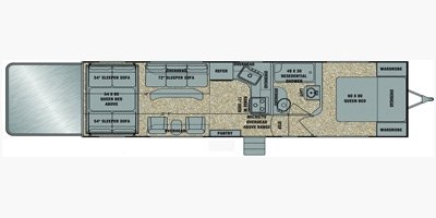2015 EverGreen Amped 28FS floorplan