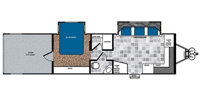 2015 Forest River Work And Play 36FKBS floorplan