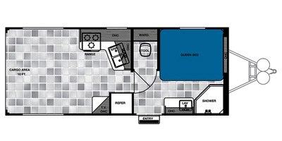 2015 Forest River Work And Play ULTRA Lite 21UL floorplan
