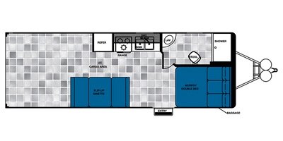 2015 Forest River Work And Play ULTRA LE 24UC floorplan