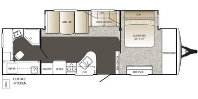 2015 Keystone Outback 300RB floorplan