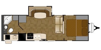 2015 Heartland Wilderness WD 2450 FB floorplan