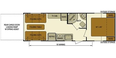 2015 Skyline Nomad 278RC floorplan