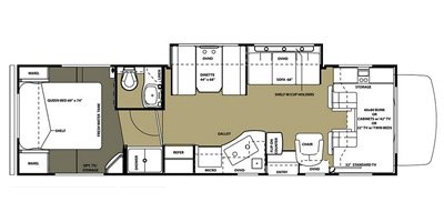 2015 Forest River Forester 3101SS floorplan