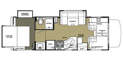 2015 Forest River Forester 2501TS floorplan