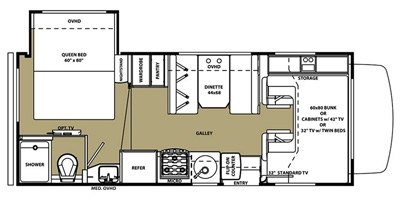 2015 Forest River Forester 2251S LE floorplan