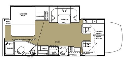 2015 Forest River Forester 2401W MBS floorplan