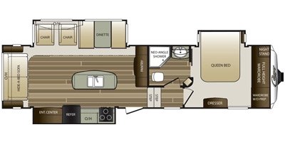 2016 Keystone Cougar 303RLS floorplan