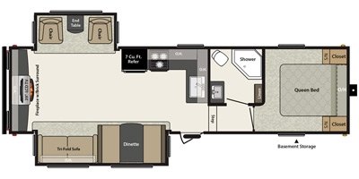 2016 Keystone Springdale 253FWRE floorplan