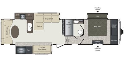 2016 Keystone Laredo 346RD floorplan