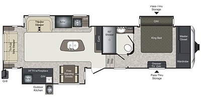 2016 Keystone Laredo 325RL floorplan