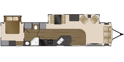 2016 Heartland Resort LTD 42 FDL floorplan