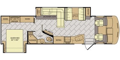2016 Fleetwood Southwind® 34A floorplan