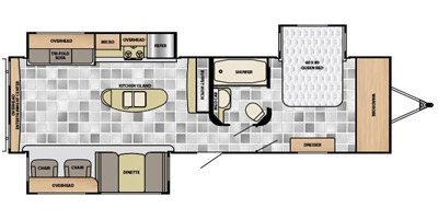 2016 Winnebago Ultralite 30RESS floorplan