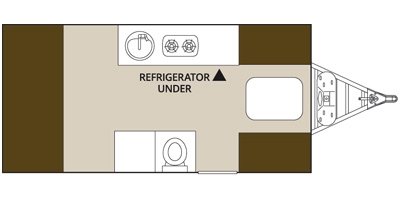 2016 Aliner Ranger 15 Base floorplan