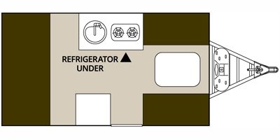 2016 Aliner Ranger 12 Base floorplan