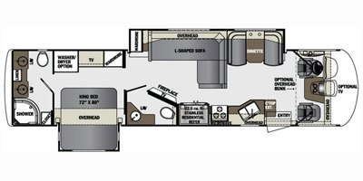 2016 Forest River Georgetown XL 369DS floorplan