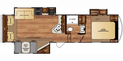 2016 Forest River Wildcat 28SGX floorplan