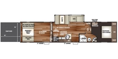 2016 Forest River Wolf Pack 315PACK12 floorplan