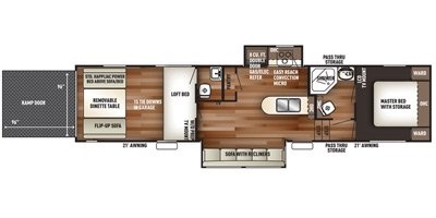 2016 Forest River Wolf Pack 325PACK12 floorplan