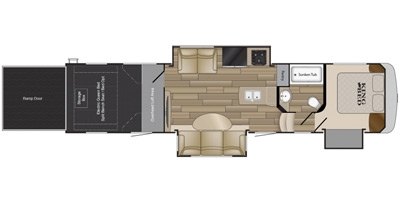 2016 Heartland Road Warrior RW 356 floorplan