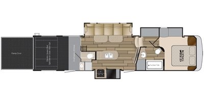 2016 Heartland Edge EG 367 floorplan