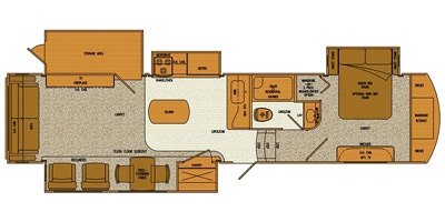 2016 Lifestyle Alfa Gold 3905SH Storage floorplan