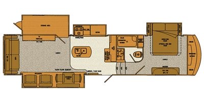 2016 Lifestyle Alfa Gold 3705SH floorplan