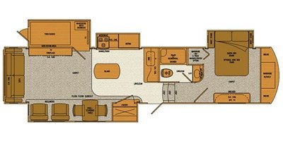 2016 Lifestyle Lifestyle LS395SH Kids Room floorplan