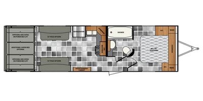 2016 Winnebago Spyder 28SC floorplan
