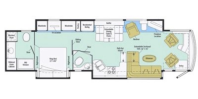 2016 Winnebago Ellipse Ultra 42QL floorplan