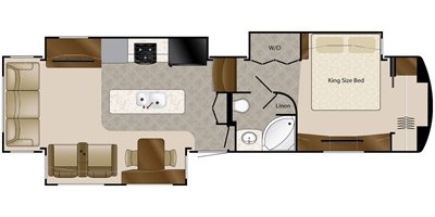 2016 DRV Elite Suites 36RSSB3 floorplan