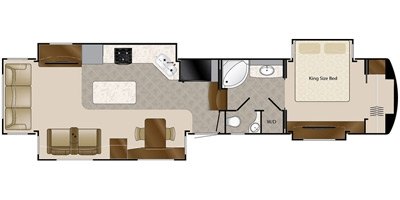 2016 DRV Elite Suites 43 Dallas floorplan